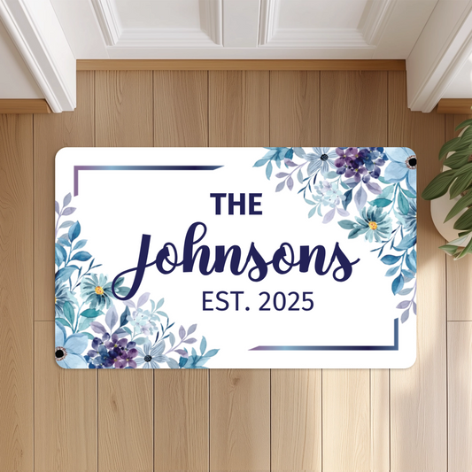 Personalized Family Doormat with Names, Housewarming Gift