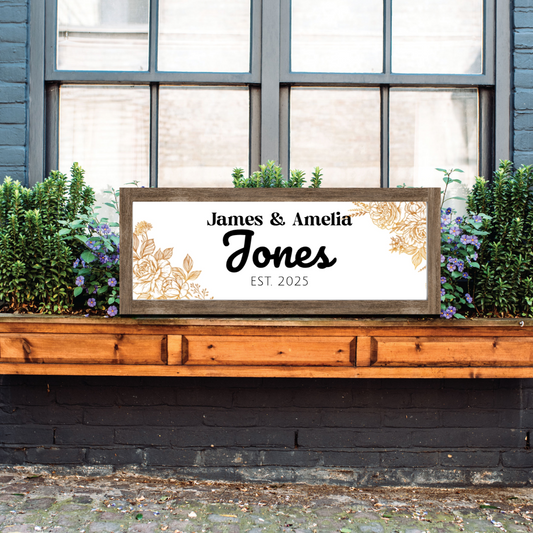 Personalized New Couple Names Wood Sign, Wedding gift, Custom Home Decor, House Wall art, Gift