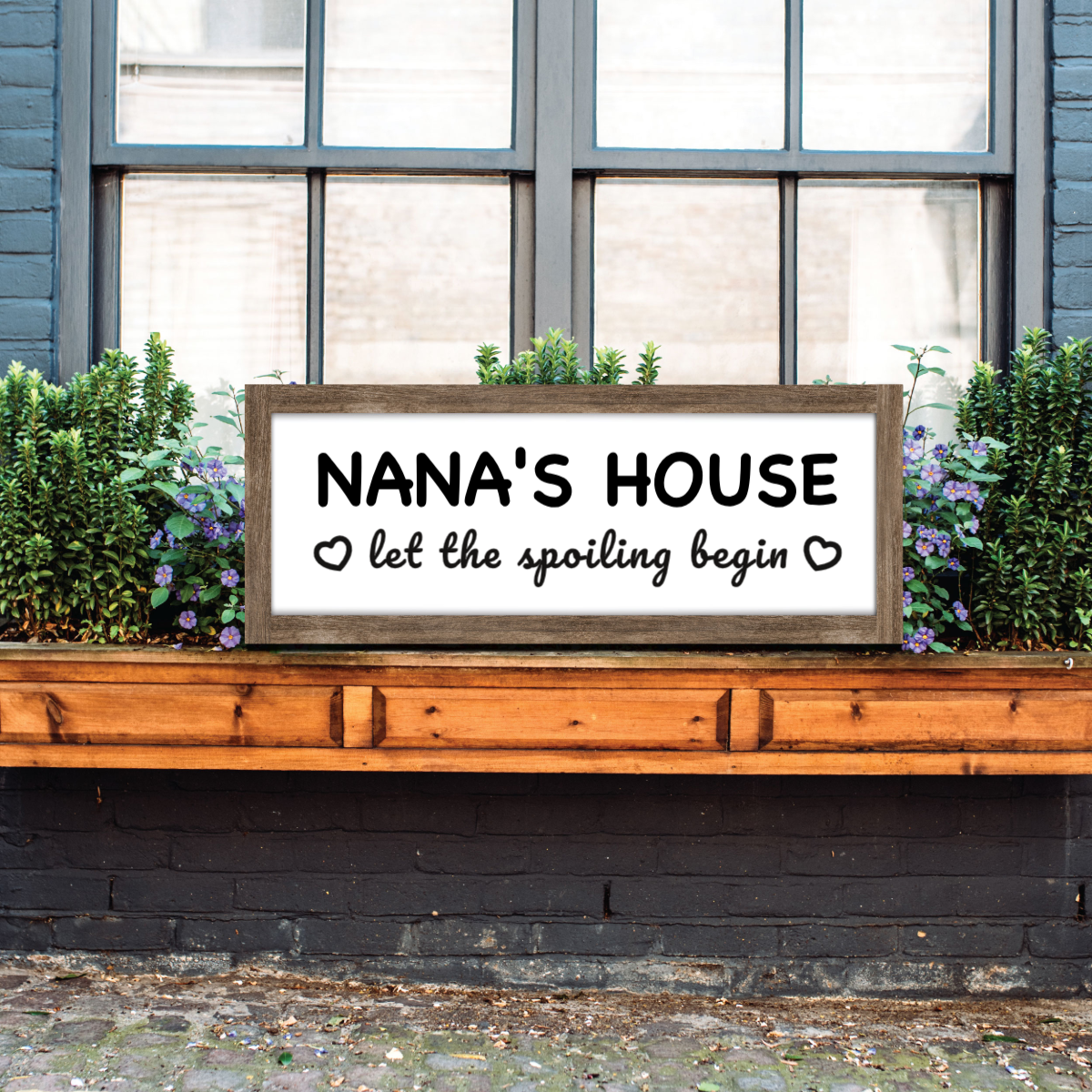 Personalized Grandma Grandpa Wood Sign, Funny Custom Nana Papa House Welcome Sign, Custom Home Decor, Wall art, Gift from Grandkids