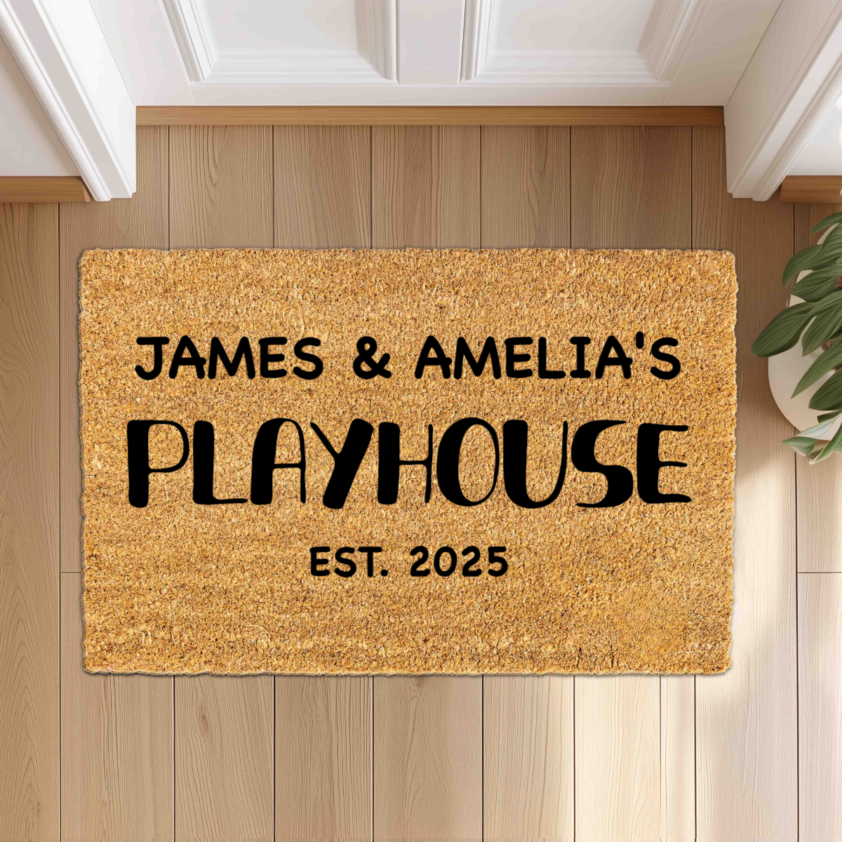 Personalized Kids Playhouse Doormat, Housewarming Gift