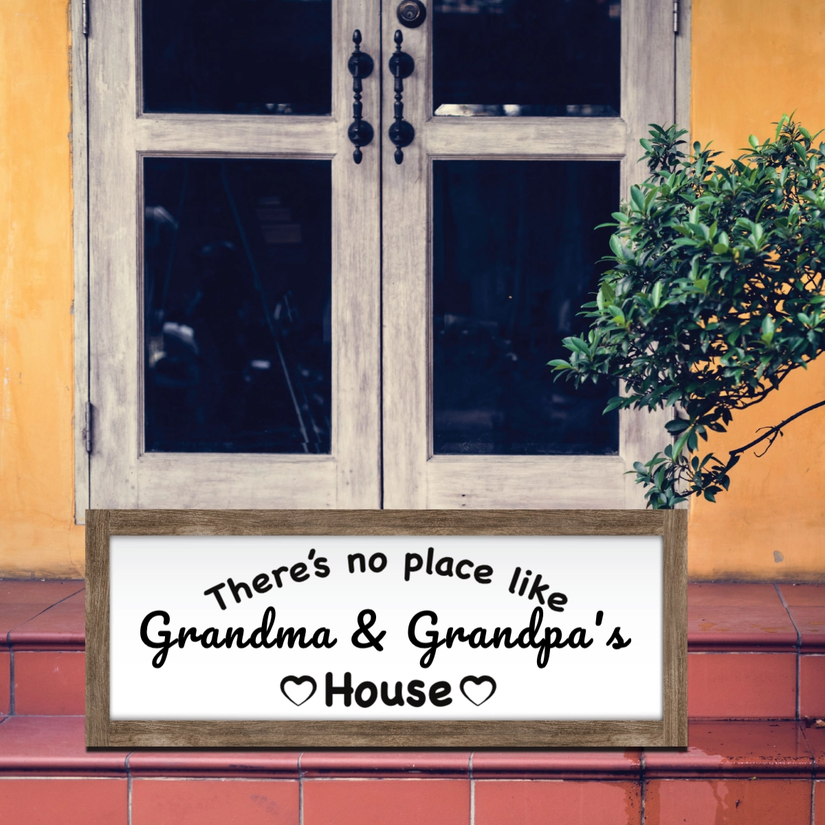Personalized Wood Sign, Grandma & Grandpa House Wood Sign, Home Decor, Wall art, Grandparents Gift