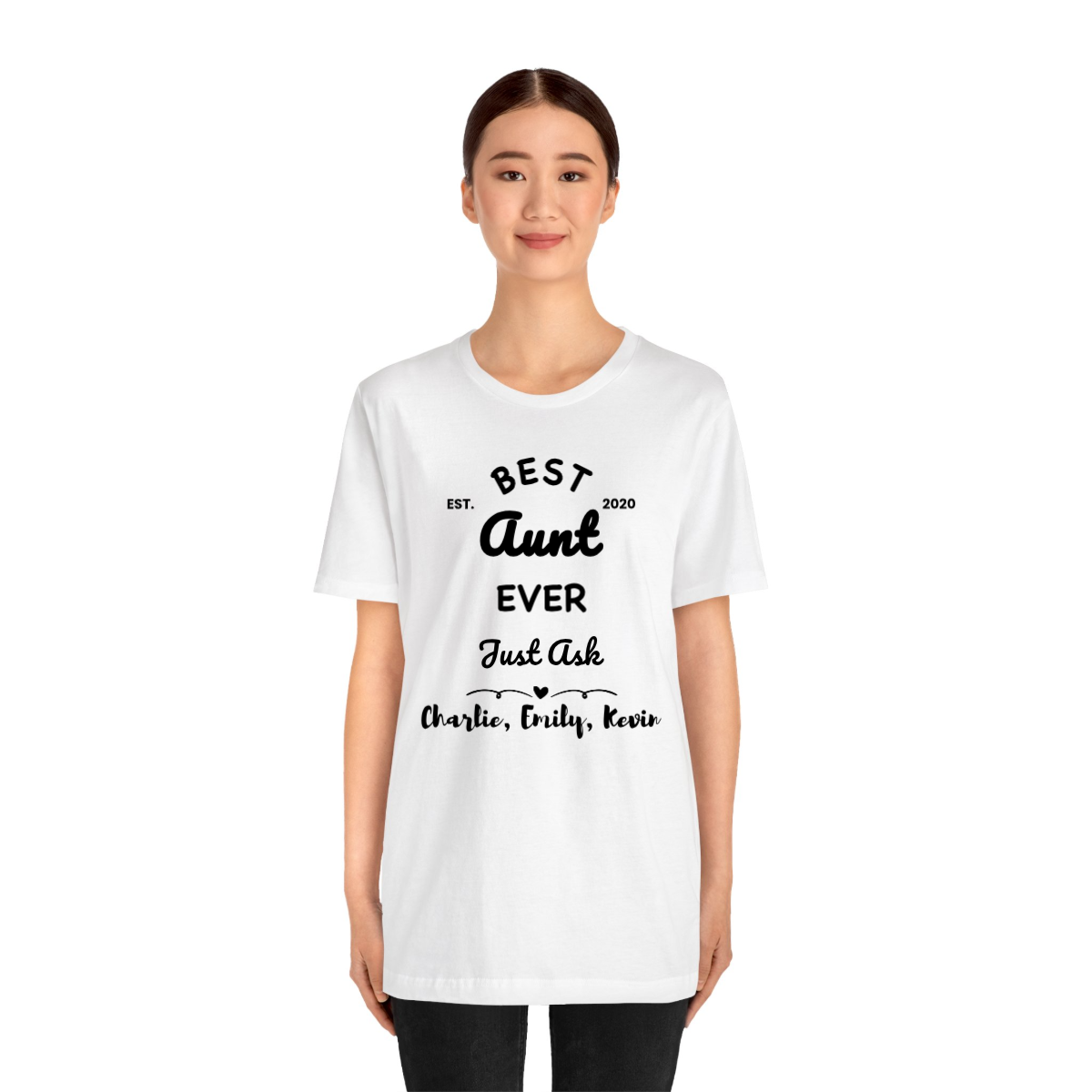 Personalized Funny Aunt Shirt, Customized to Grandma or any title with kids names