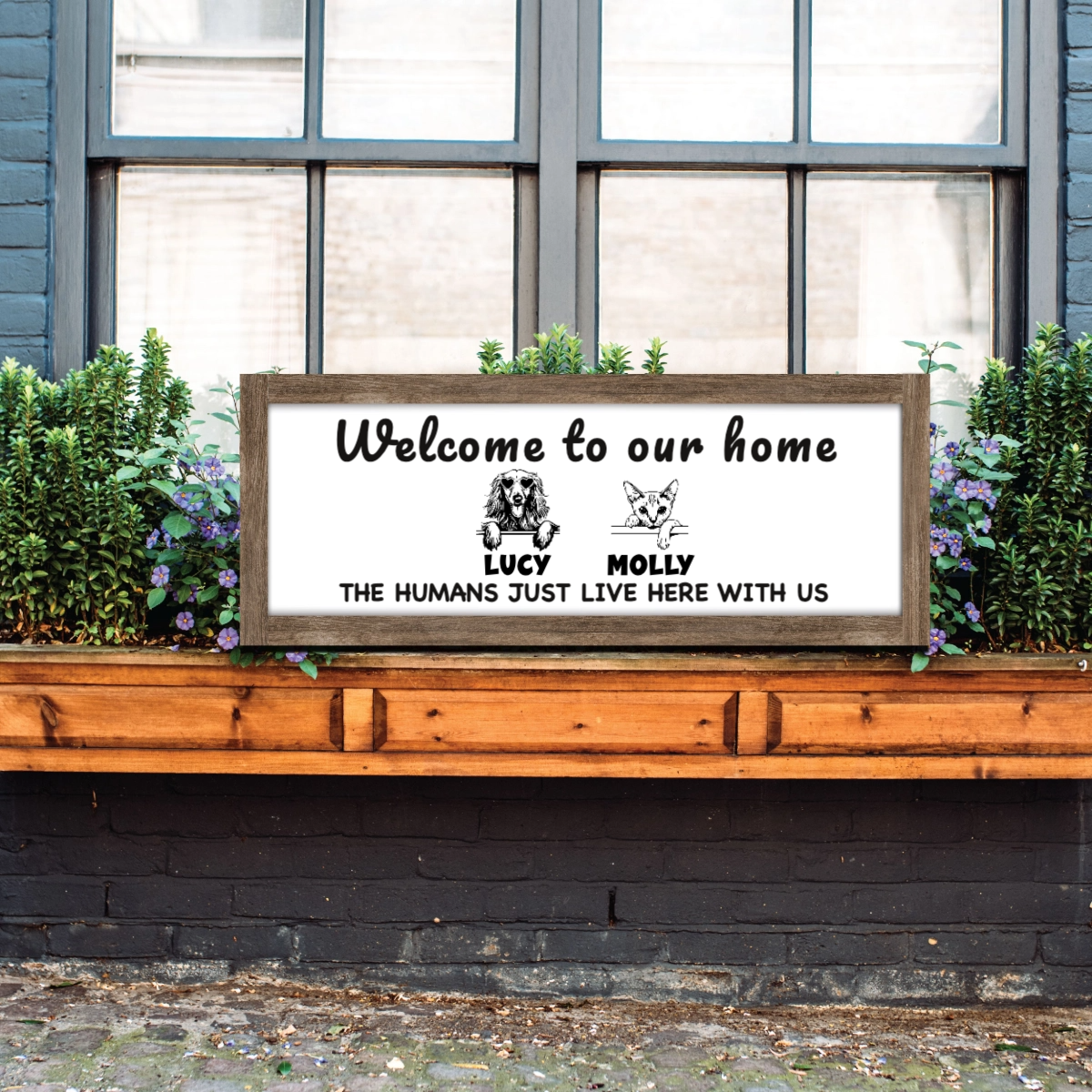 Personalized Wood Sign for Pet Owners, Custom Dog Cat Home Decor, Wall art, Gift