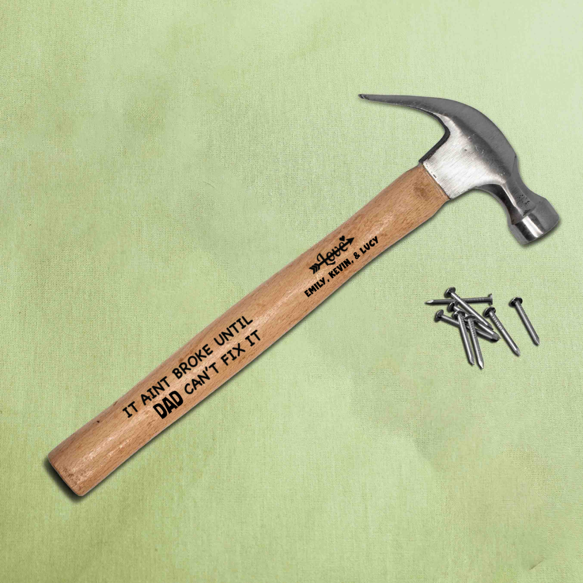 Personalized Hammer for Dad, Custom Grandpa Gift with kids names, Fathers Day Gift
