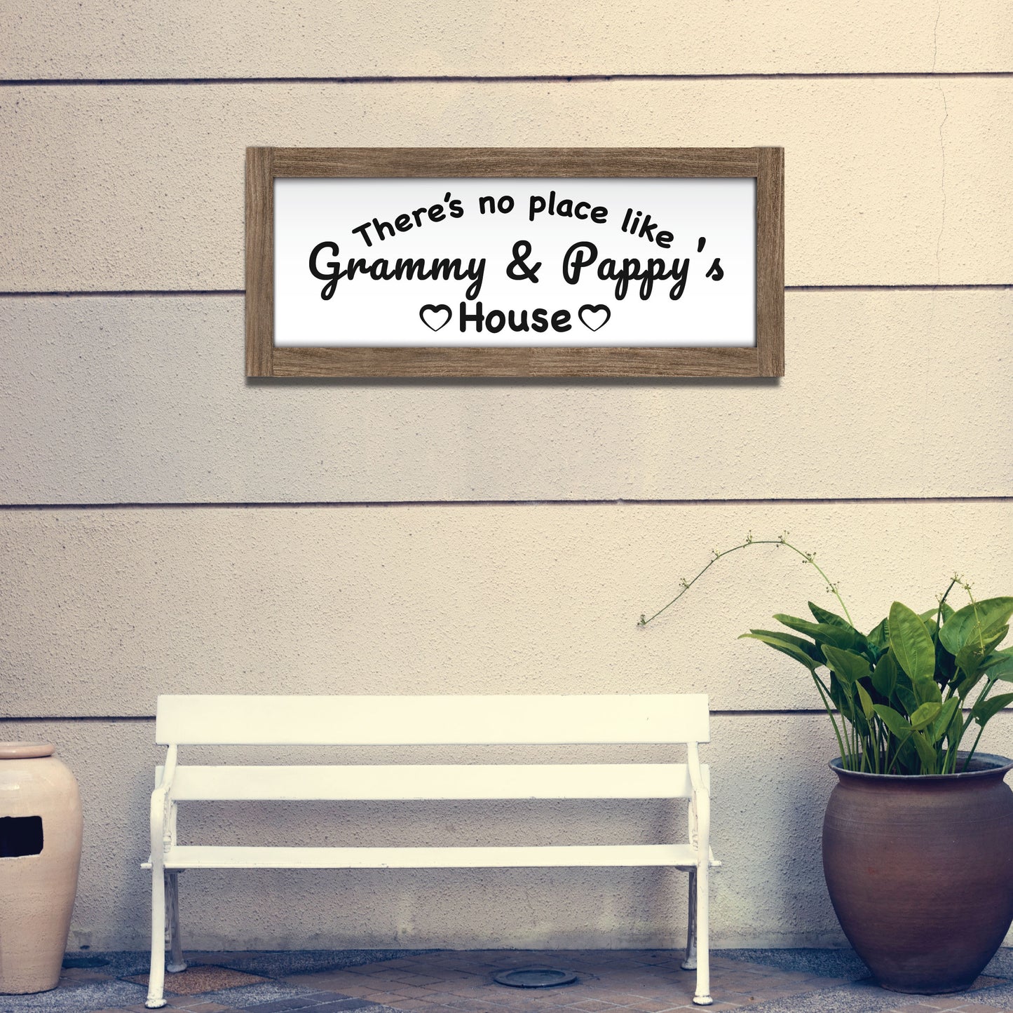 Personalized Wood Sign, Grandma & Grandpa House Wood Sign, Home Decor, Wall art, Grandparents Gift