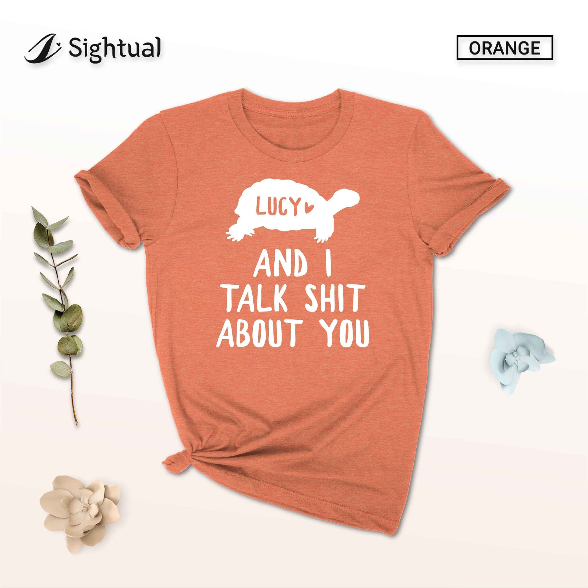 Unisex Personalized Turtle Shirt - Custom Tortoise Shirt - Gift