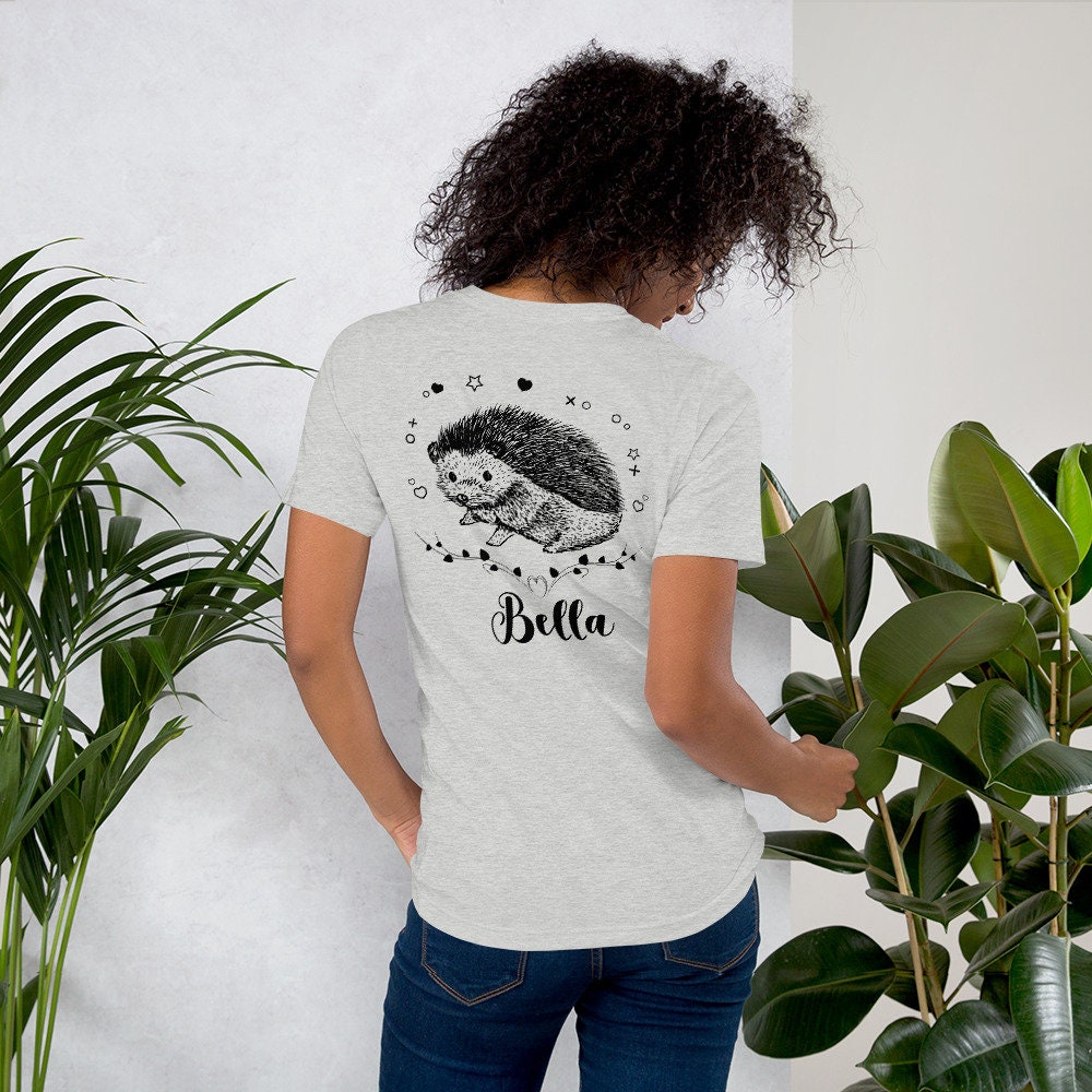 Unisex Personalized Hedgehog Mom Shirt - Custom Hedgehog Mama Shirt - Pet Hedgehog Shirt - Gift