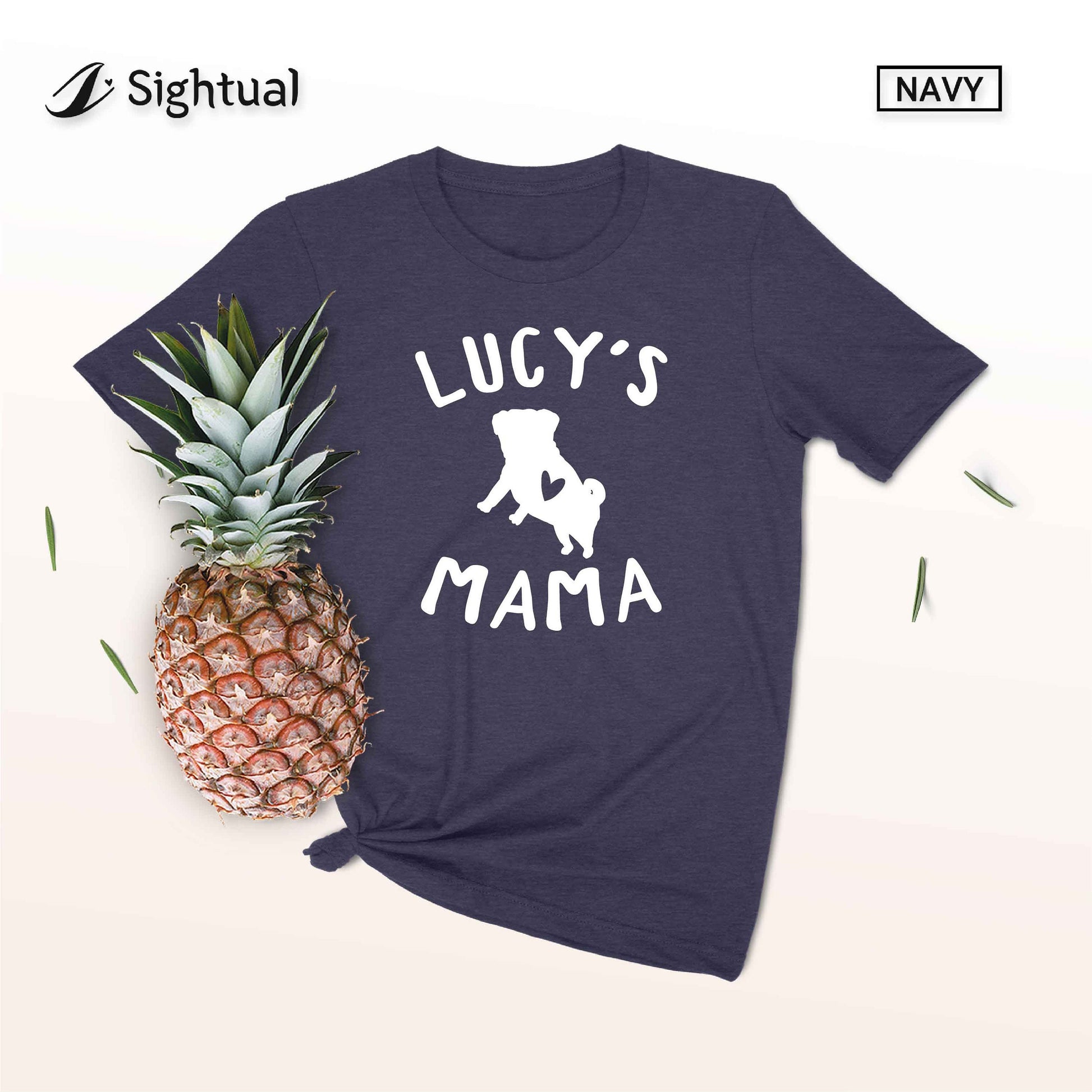 Unisex Personalized Pug Mom Shirt - Custom Pug Mama Shirt - Gift