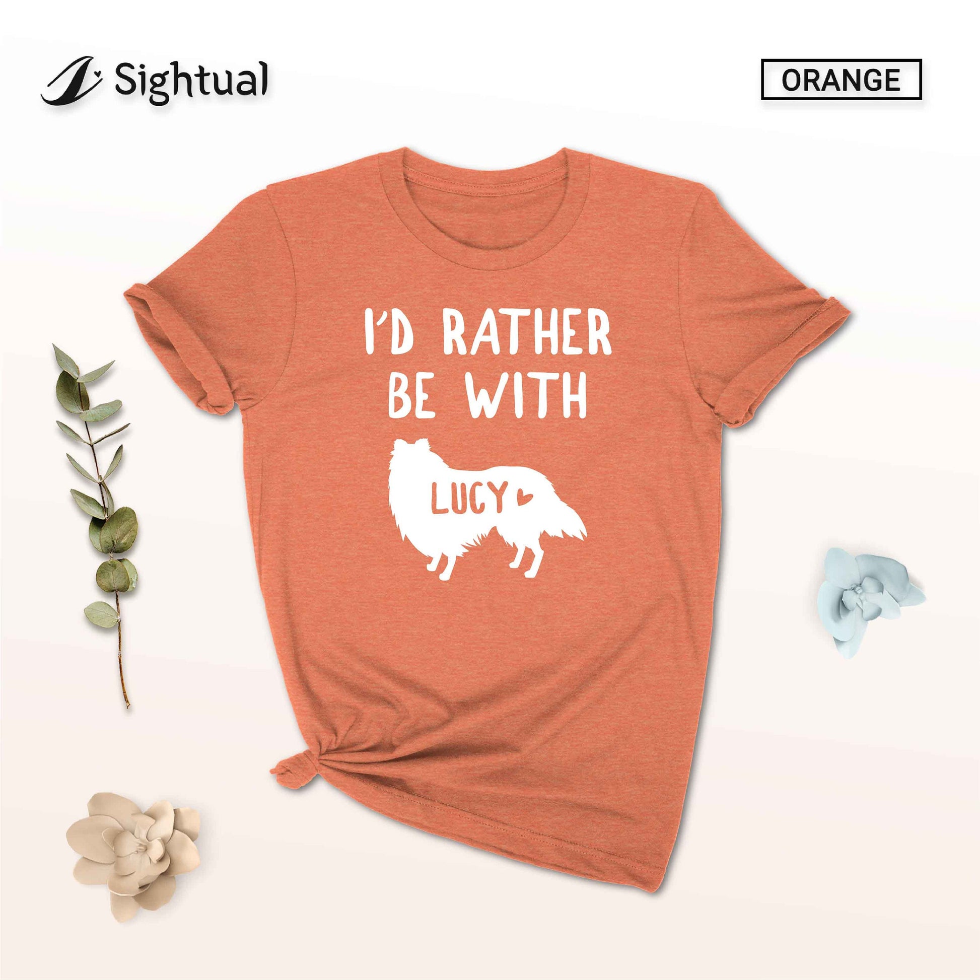 Unisex Personalized Shetland Sheepdog Shirt - Custom Shetland Sheepdog Shirt with Your Dog's Name - Gift