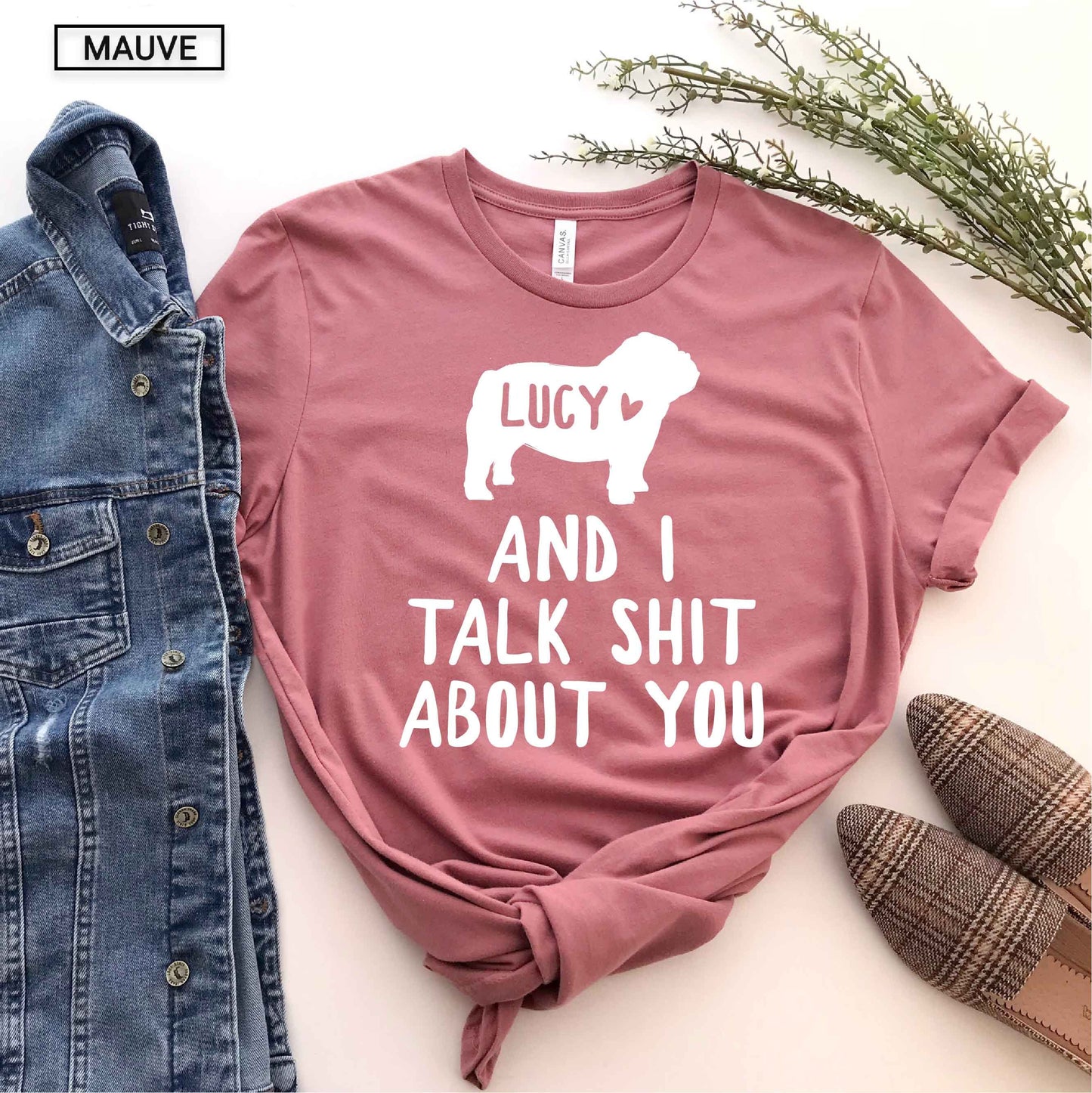 Unisex Personalized Bulldog Shirt - Custom Bulldog Shirt - Gift