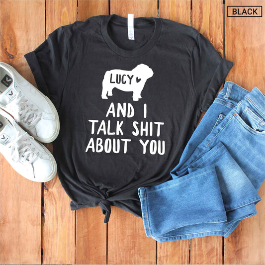 Unisex Personalized Bulldog Shirt - Custom Bulldog Shirt - Gift