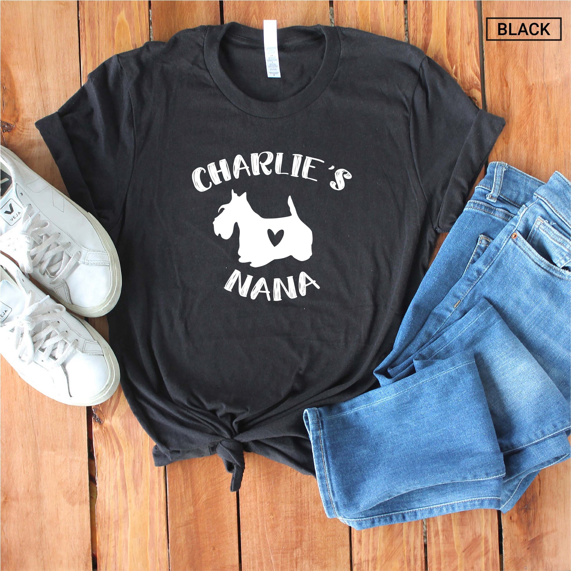 Unisex Personalized Scottish Terrier Nana Shirt - Custom Scottie Nana Shirt - Gift - Dog Lover Gift