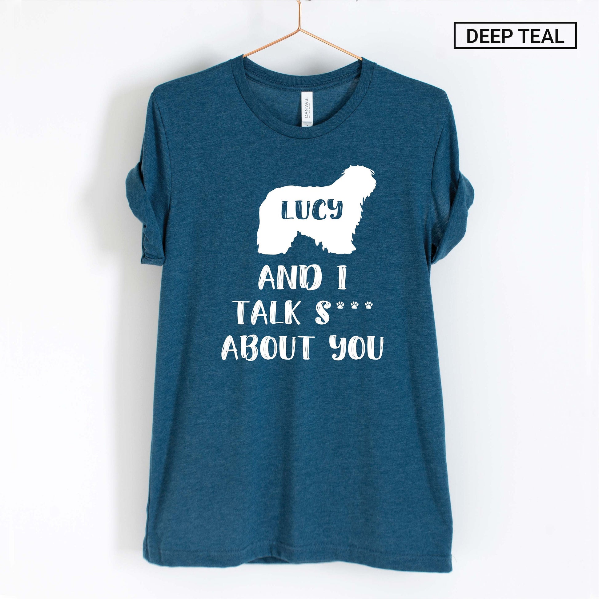 Unisex Personalized Funny Old English Sheepdog Shirt - Custom Old English Sheepdog Shirt - Gift -