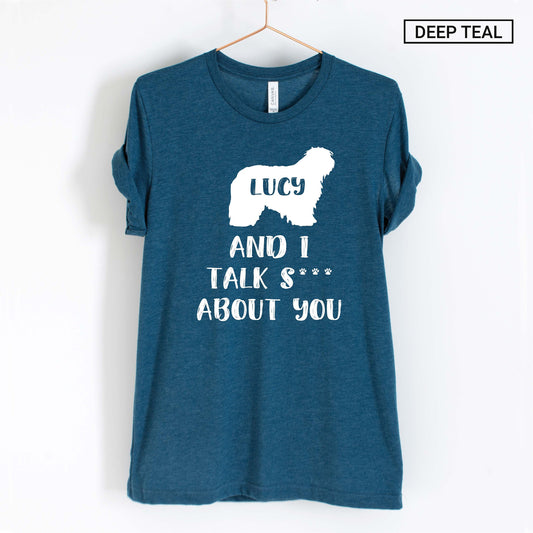 Unisex Personalized Funny Old English Sheepdog Shirt - Custom Old English Sheepdog Shirt - Gift -