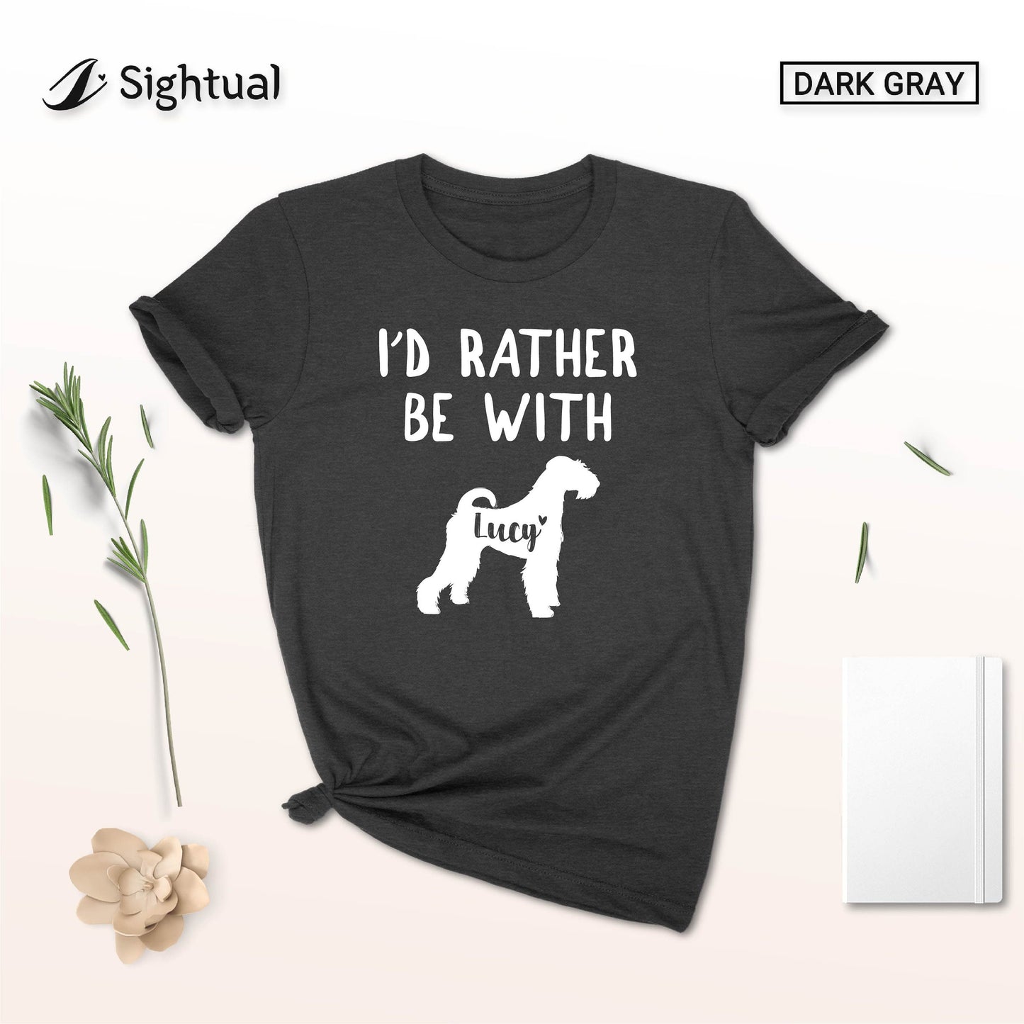 Unisex Personalized Airedale Terrier Shirt - Custom Bingley Terrier Shirt - Waterside Terrier Gift - Dog Lover Gift