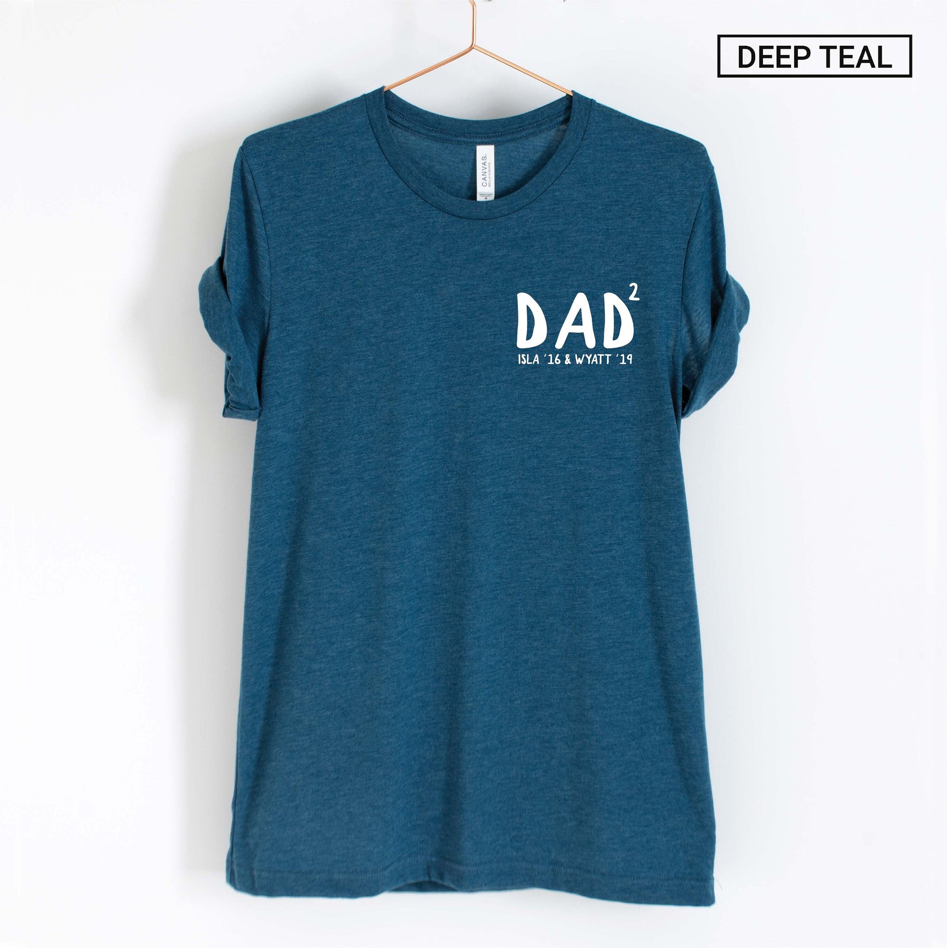 Unisex Personalized Dad of 2 Shirt