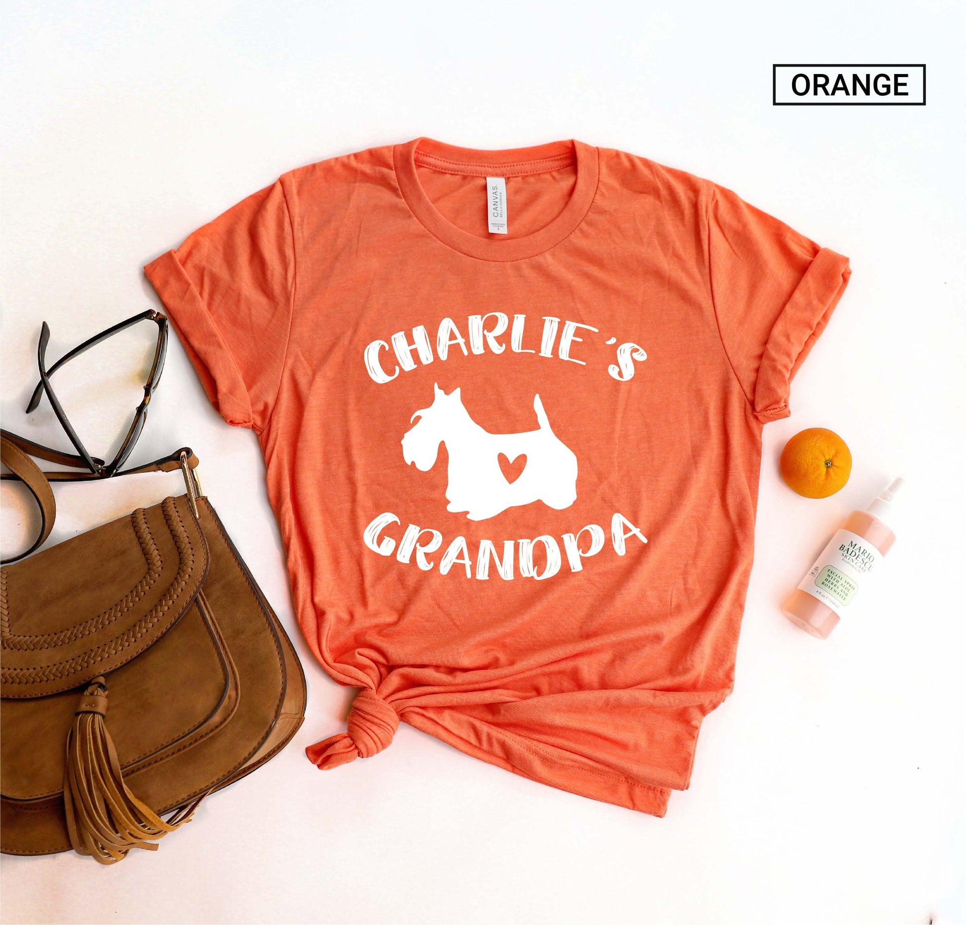 Unisex Personalized Scottish Terrier Grandpa Shirt - Custom Scottie Grandpa Shirt - Gift -