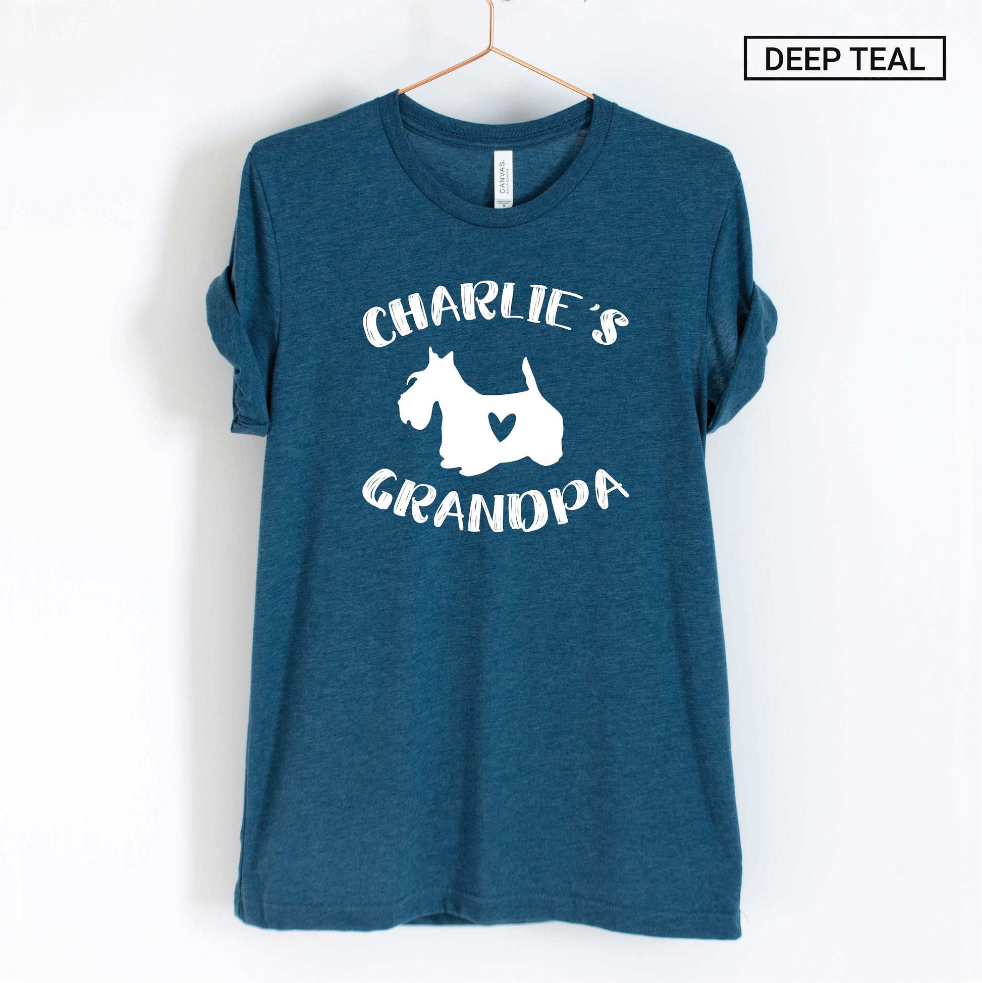 Unisex Personalized Scottish Terrier Grandpa Shirt - Custom Scottie Grandpa Shirt - Gift -