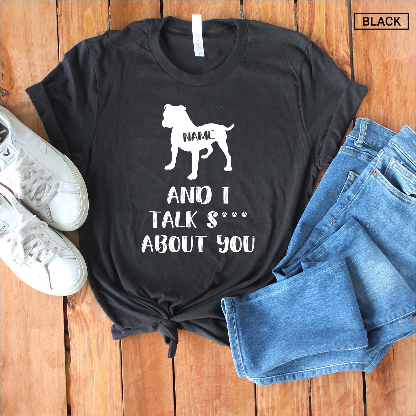 Personalized American Bulldog Shirt - Funny American Bulldog Shirt - Custom Unisex Shirt - Cute American Bulldog Gift -