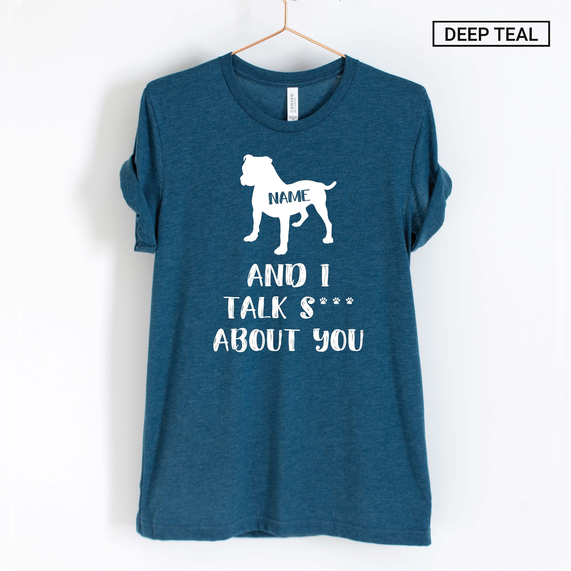 Personalized American Bulldog Shirt - Funny American Bulldog Shirt - Custom Unisex Shirt - Cute American Bulldog Gift -