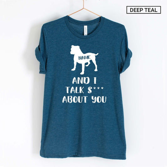 Personalized American Bulldog Shirt - Funny American Bulldog Shirt - Custom Unisex Shirt - Cute American Bulldog Gift -