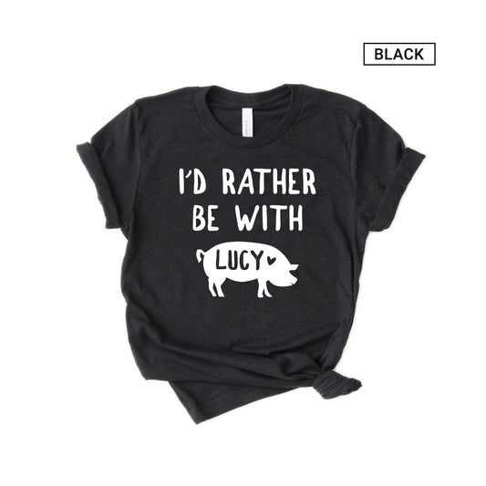 Unisex Personalized Pig Shirt - Custom Pig Shirt - Pig Lover Gift