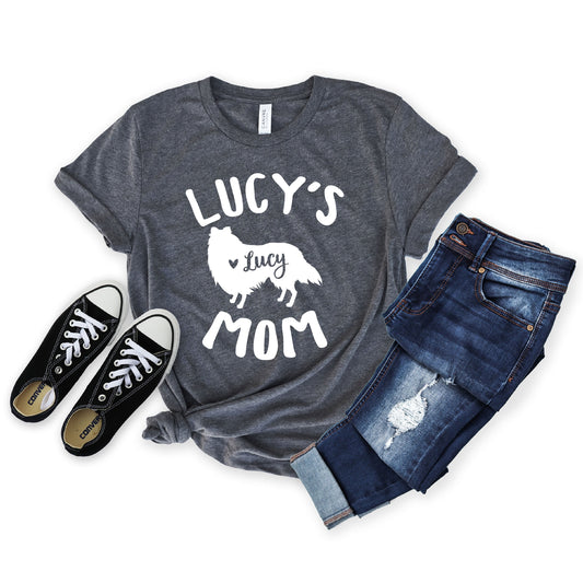 Unisex Personalized Shetland Sheepdog Mom Shirt, Custom Shetland Sheepdog Mama Shirt - Sheltie Mom Shirt - Sheltie Mama Gift