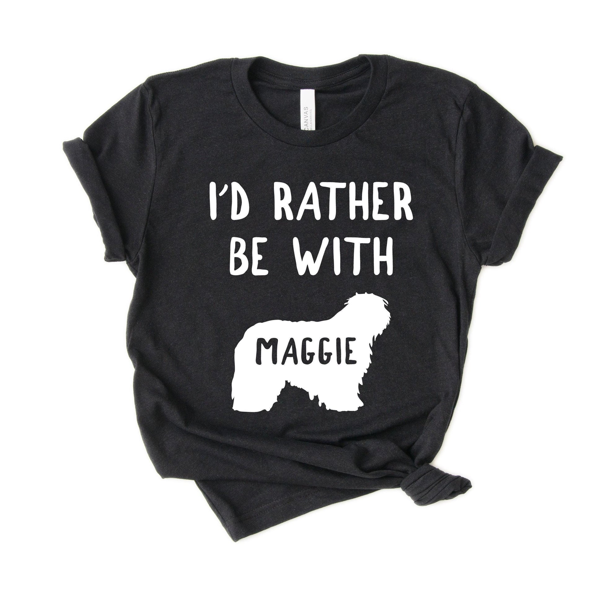 Unisex Personalized Funny Old English Sheepdog Shirt - Custom Old English Sheepdog Shirt - Gift -