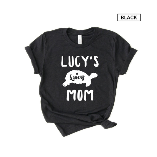 Unisex Personalized Tortoise Mom Shirt - Custom Tortoise Mama Shirt - Gift