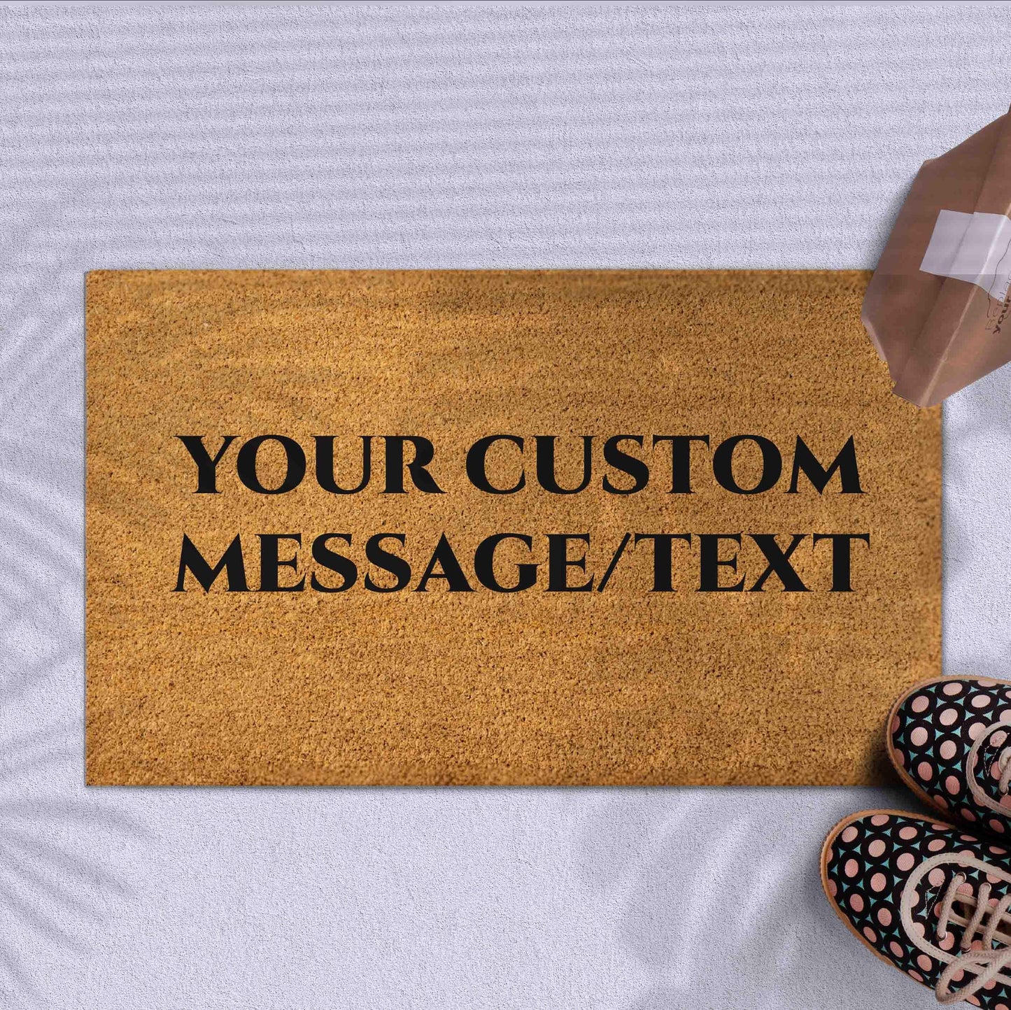 Personalized Kids Playhouse Doormat, Custom Family Doormat, Home Welcome Door mat, Housewarming Gift Outdoor Mat