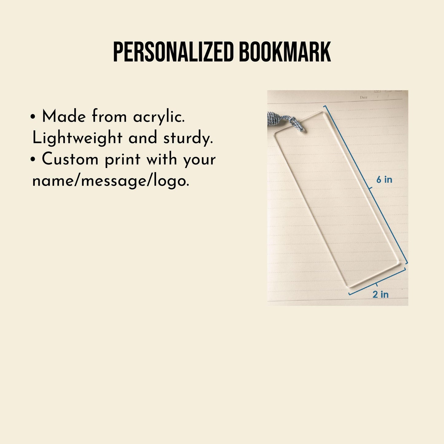 Personalized bookmark with Name & Message, for Boyfriend Girlfriend Wife Husband, Book Lover gift, Gift For Him, Gift for Her, Reader Gift