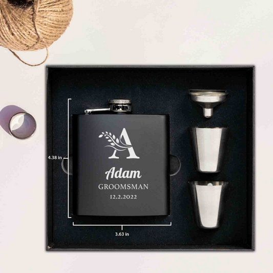 Personalized flask set