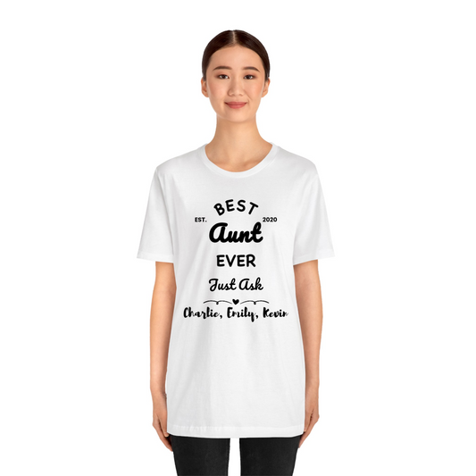 Personalized Funny Aunt Shirt, Customized to Grandma or any title with kids names