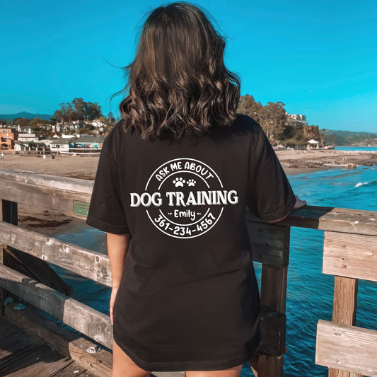 Personalized Dog Trainer Unisex Shirt - Dog Training Tee, Gift