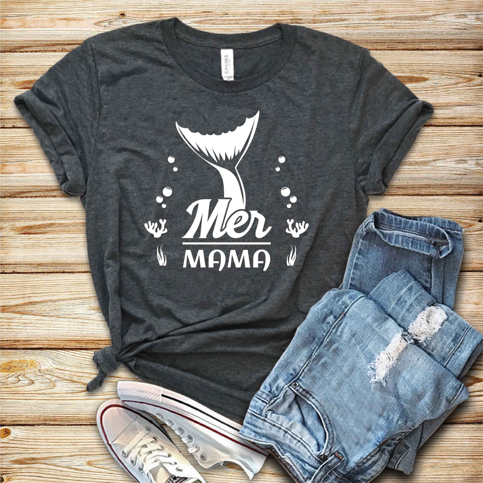 Unisex Mer Mama Shirt - Mermaid Mama Shirt - Mer Mom Shirt - Mermaid Mom Shirt - Mermom - Mermama Tee