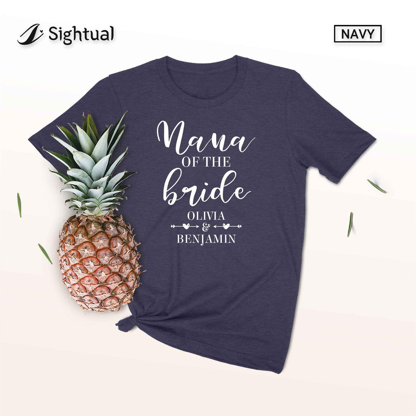 Unisex Personalized Nana of the Bride Shirt - Custom Nana of the Bride Shirt