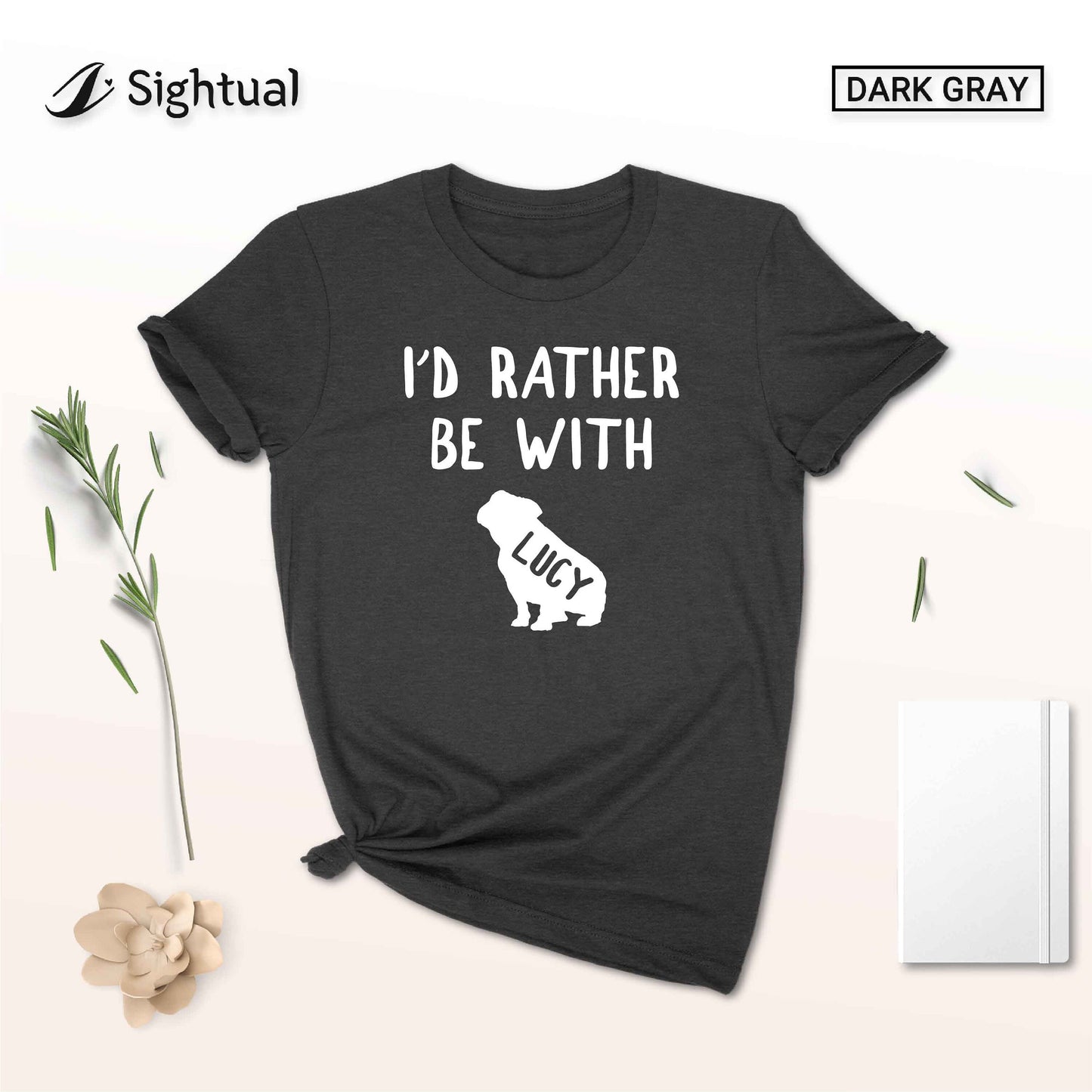 Unisex Personalized Pug Shirt, Custom Pug Dog Shirt, Gift