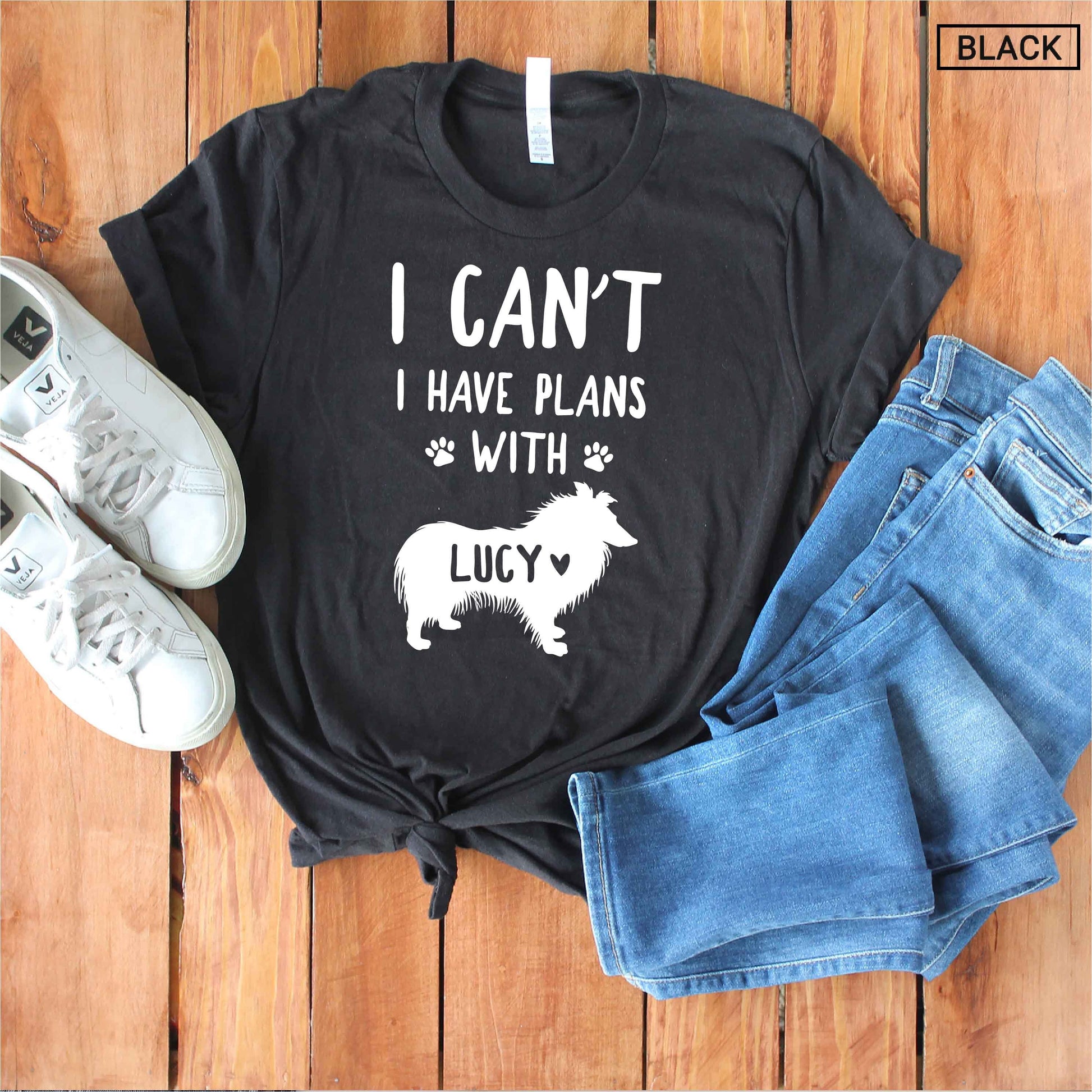 Unisex Personalized Rough Collie Shirt - Custom Collie Shirt - Gift