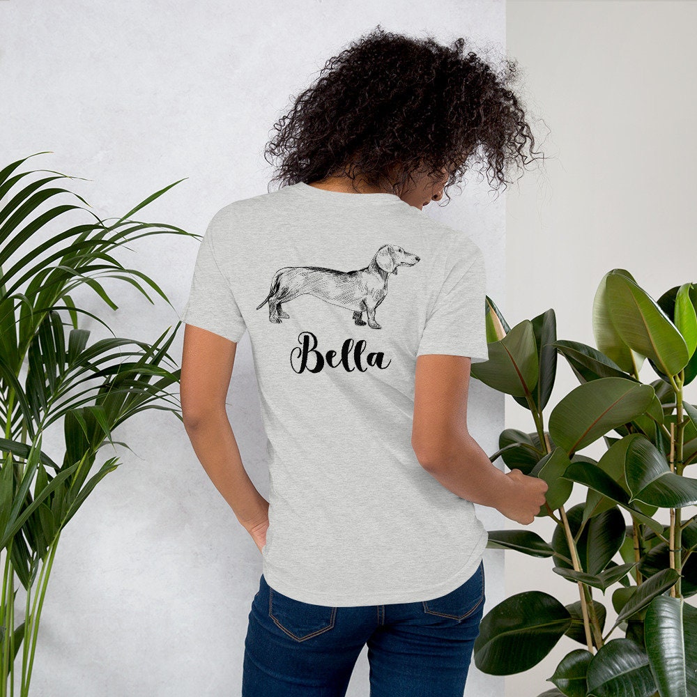 Unisex Personalized Dachshund Shirt - Custom Dachshund Mom Shirt - Dachshund Mama Shirt - Doxie Gift -