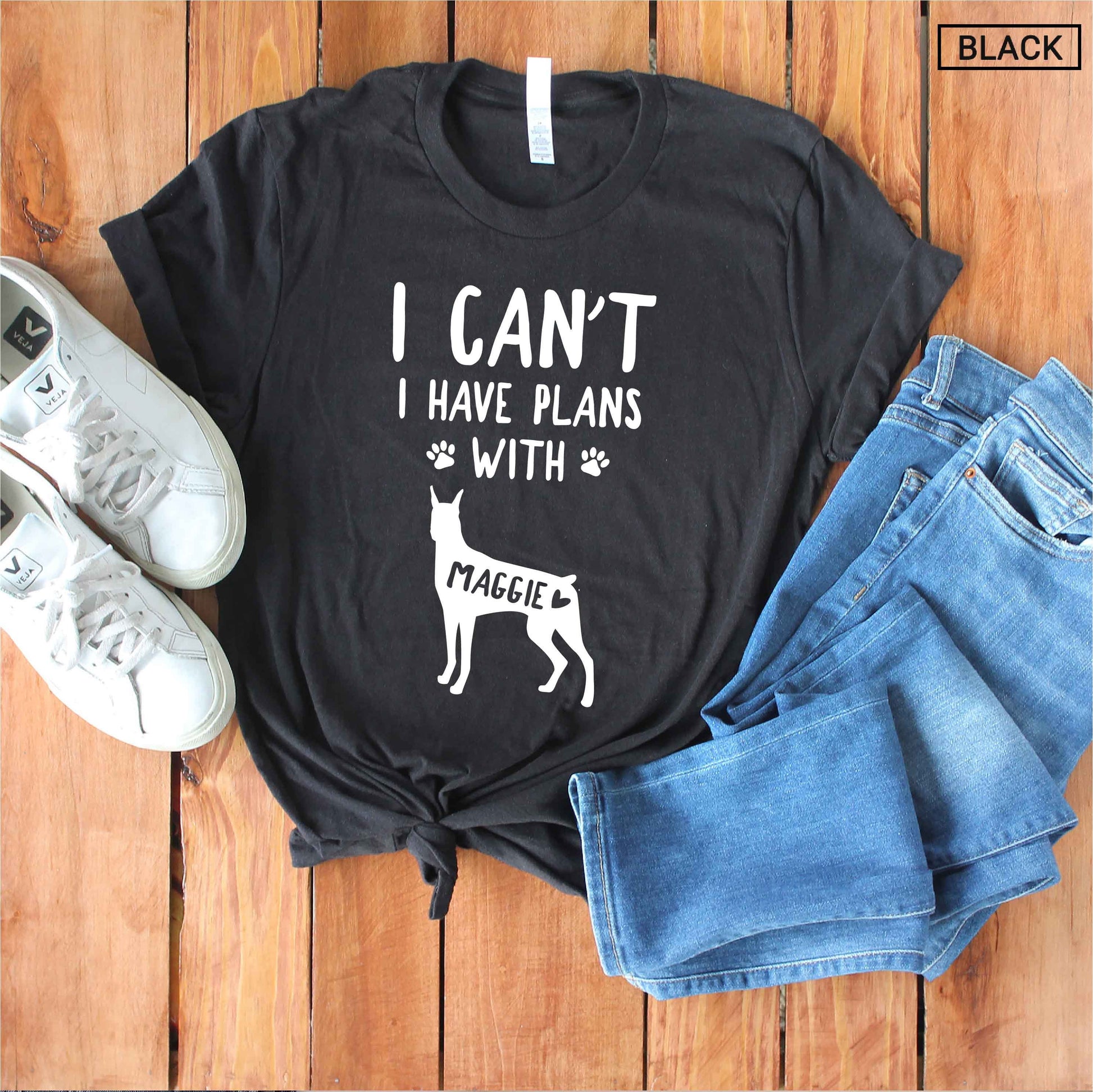 Unisex Personalized Dobermann Shirt - Custom Doberman Pinscher Shirt - Doberman Shirt - Gift