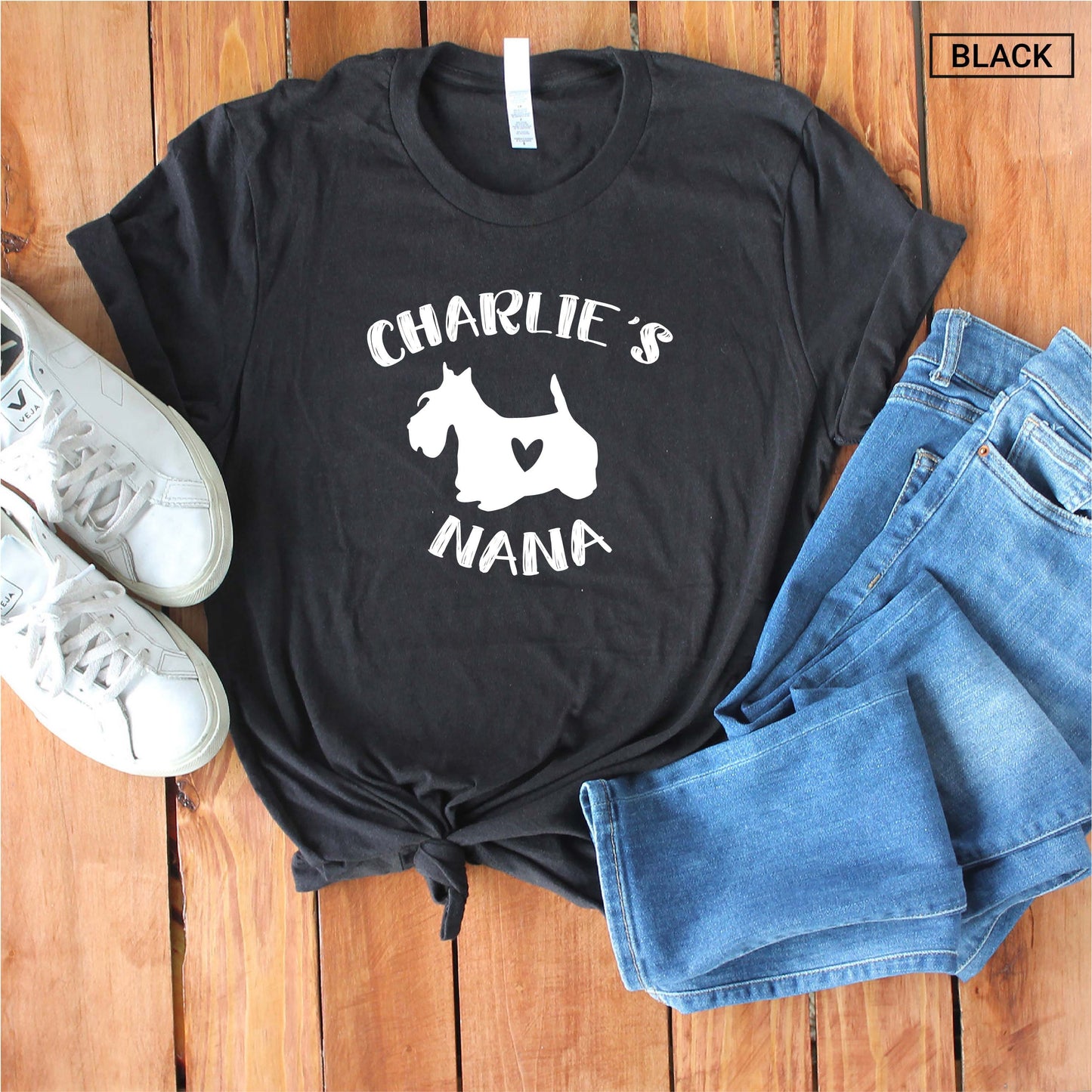 Unisex Personalized Scottish Terrier Nana Shirt - Custom Scottie Nana Shirt - Gift - Dog Lover Gift