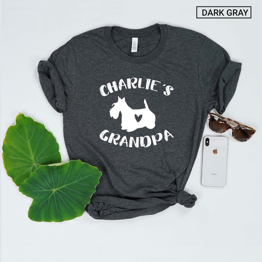 Unisex Personalized Scottish Terrier Grandpa Shirt - Custom Scottie Grandpa Shirt - Gift -