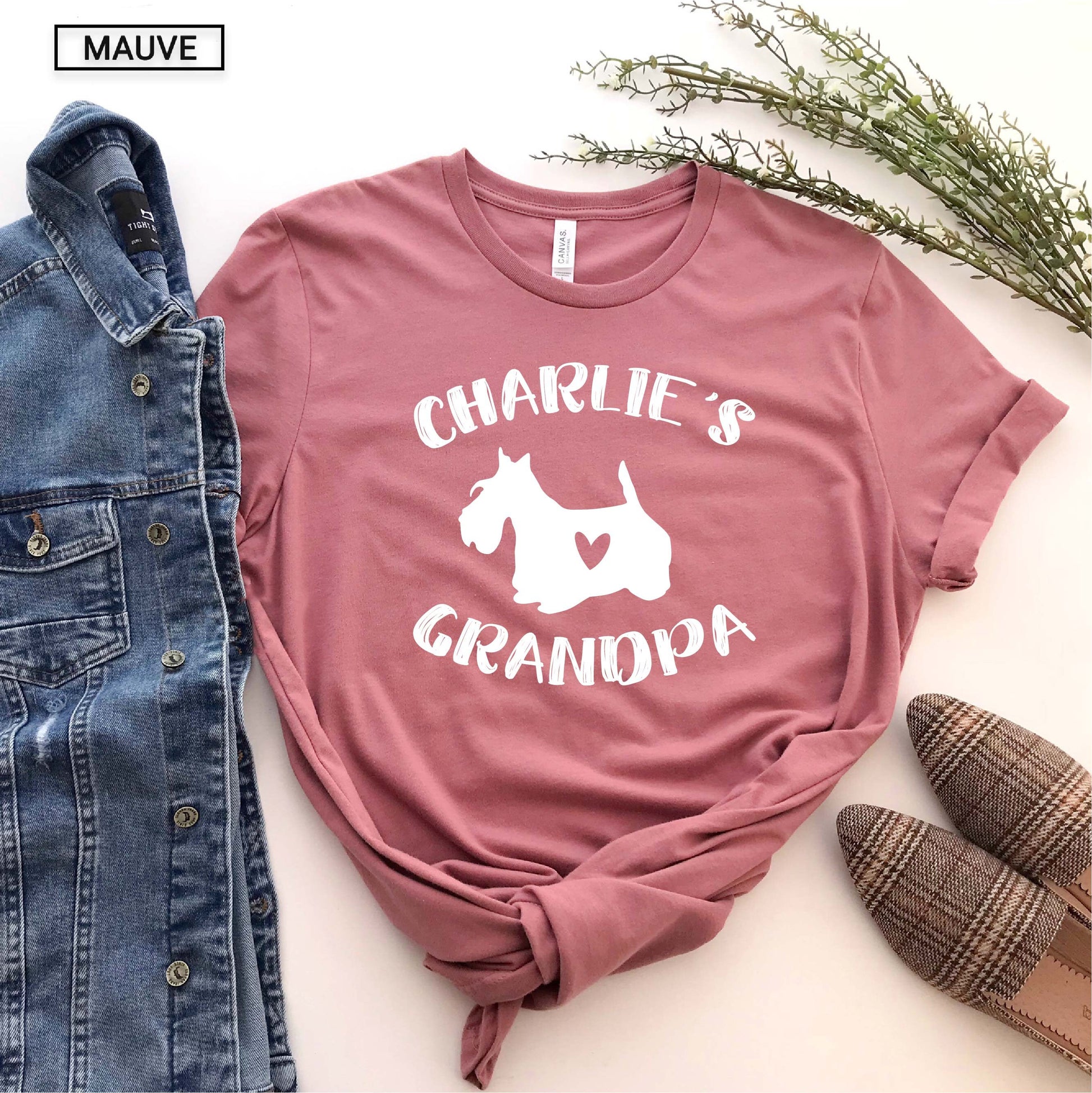 Unisex Personalized Scottish Terrier Grandpa Shirt - Custom Scottie Grandpa Shirt - Gift -