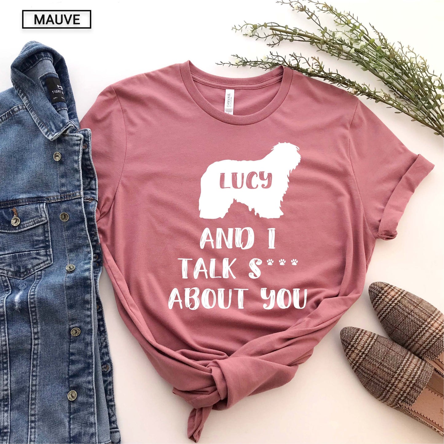 Unisex Personalized Funny Old English Sheepdog Shirt - Custom Old English Sheepdog Shirt - Gift -