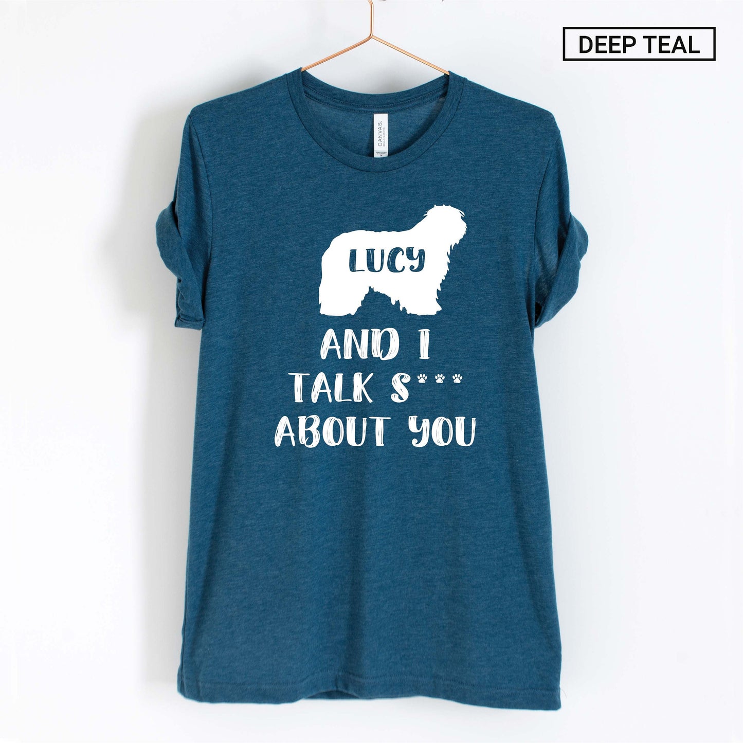 Unisex Personalized Funny Old English Sheepdog Shirt - Custom Old English Sheepdog Shirt - Gift -