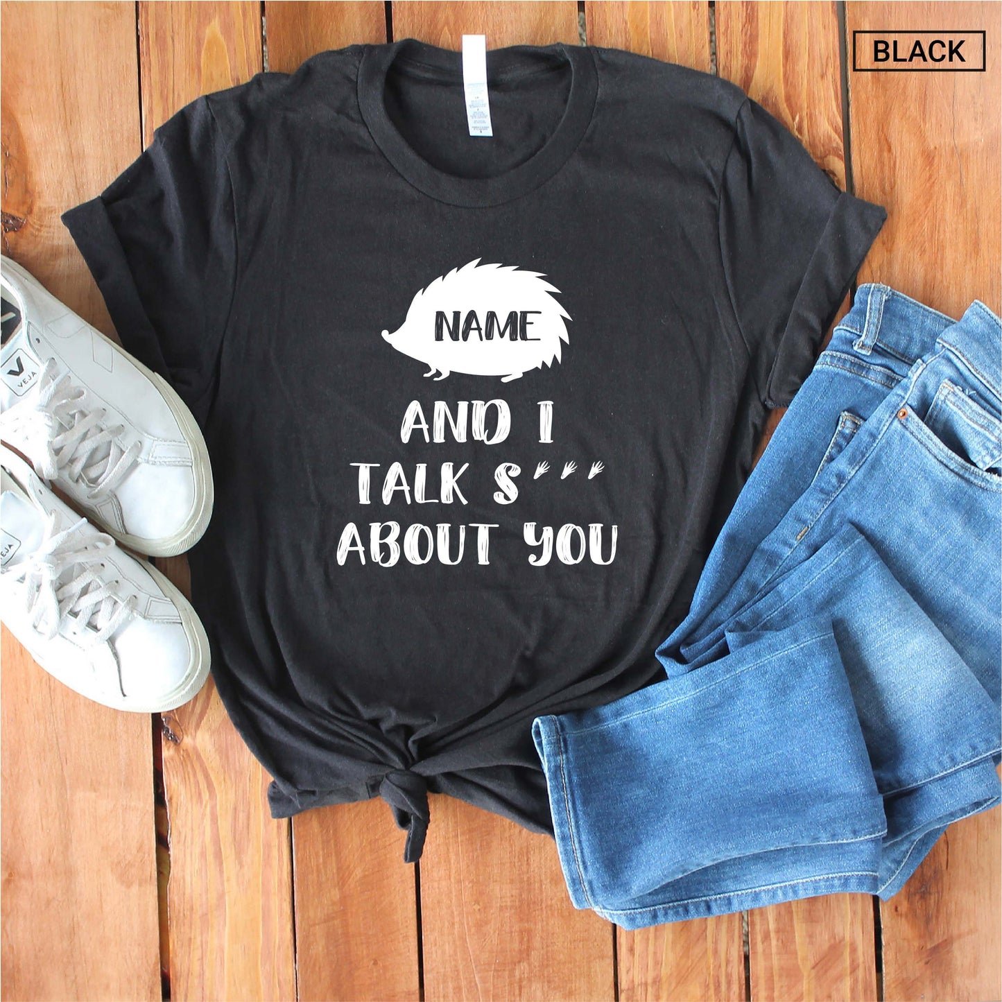 Personalized Hedgehog Shirt - Funny Hedgehog Shirt - Custom Unisex Shirt