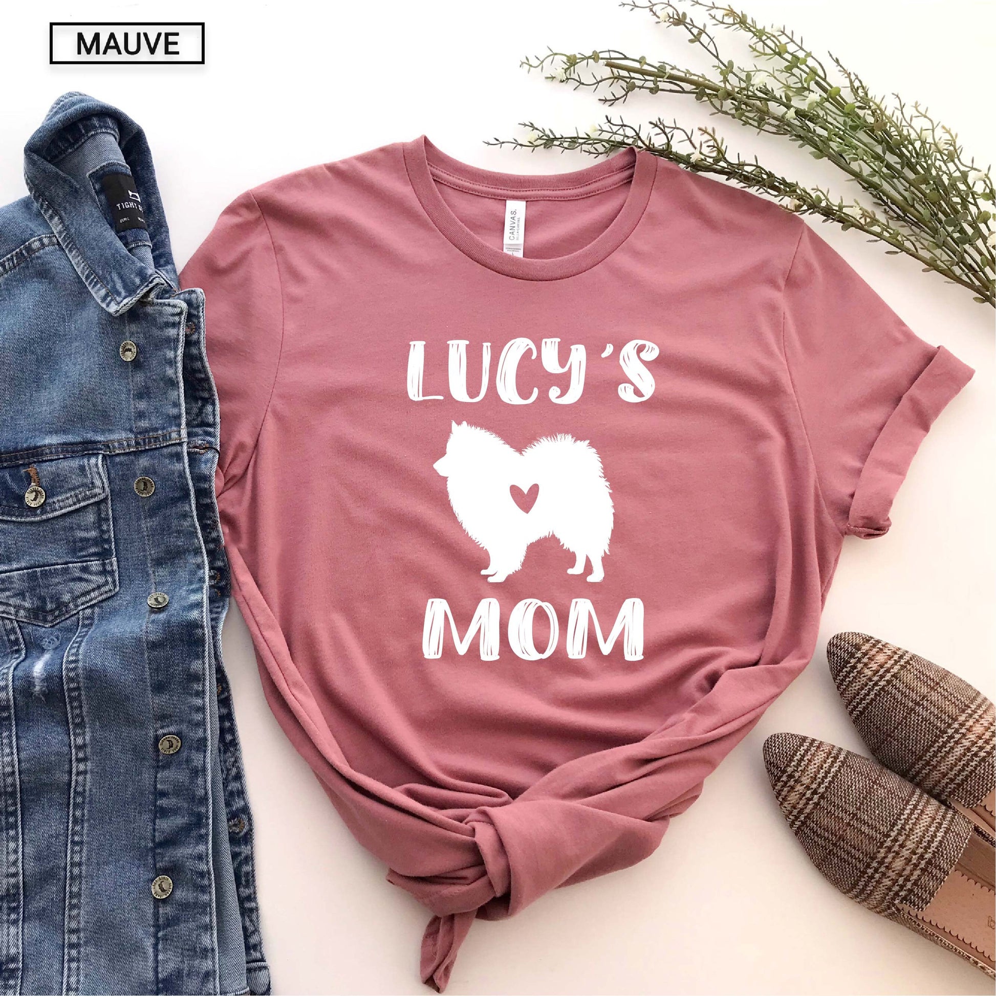 Personalized American Eskimo Dog Mom Shirt - Custom Unisex Shirt -