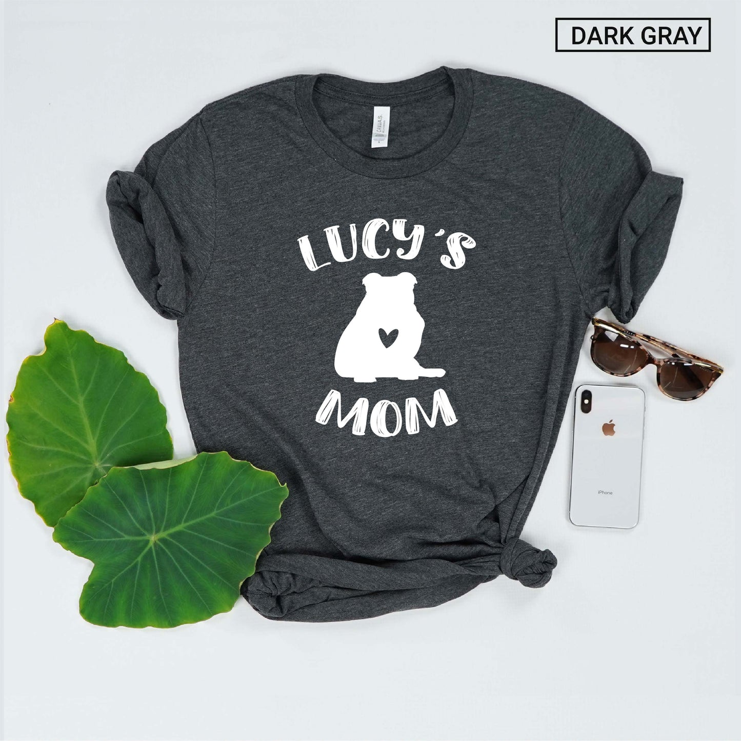 Personalized Bulldog Mom Shirt - Bulldog Mama Tee - Custom Unisex Shirt -