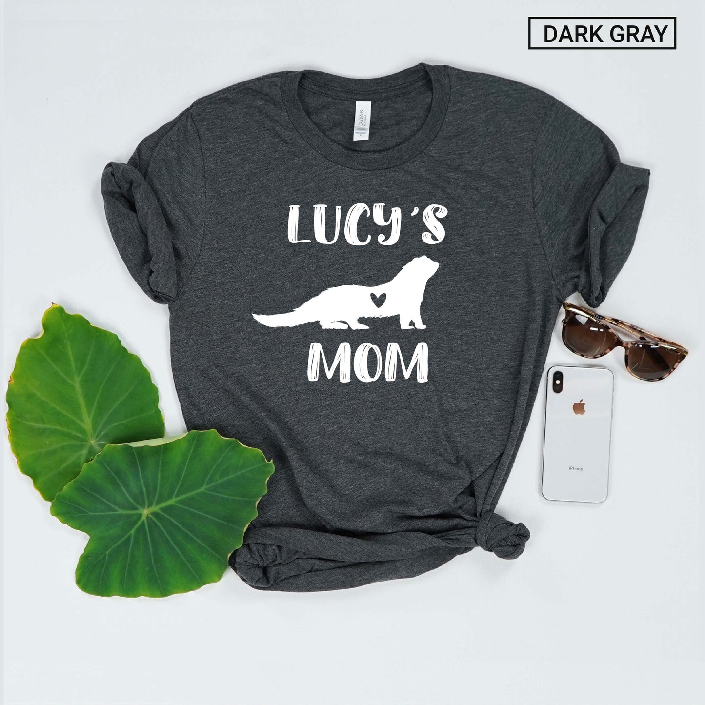 Unisex Personalized Ferret Mom Shirt - Custom Ferret Mama Shirt - Gift