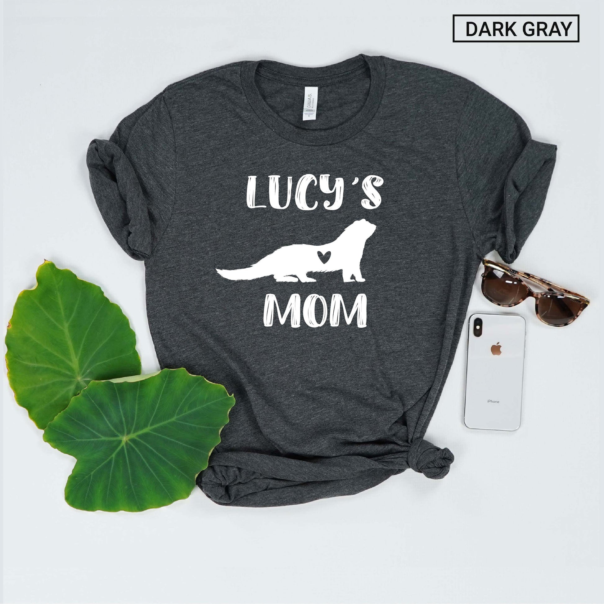 Unisex Personalized Ferret Mom Shirt - Custom Ferret Mama Shirt - Gift